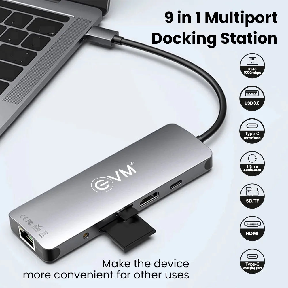 9 in 1 Multiport Docking Station