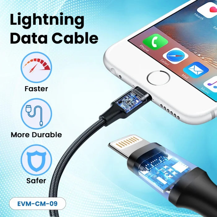 CABLE LIGHTNING DATA CABLE CM-09