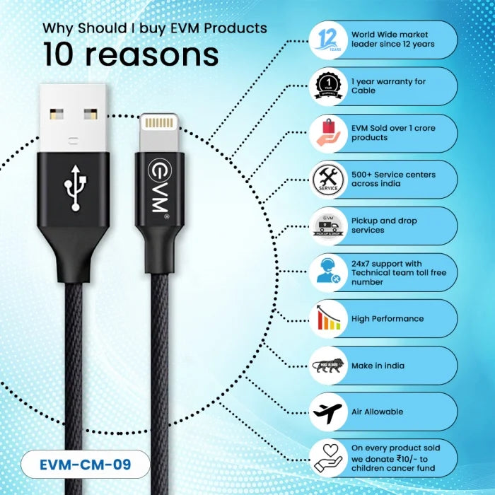 CABLE LIGHTNING DATA CABLE CM-09